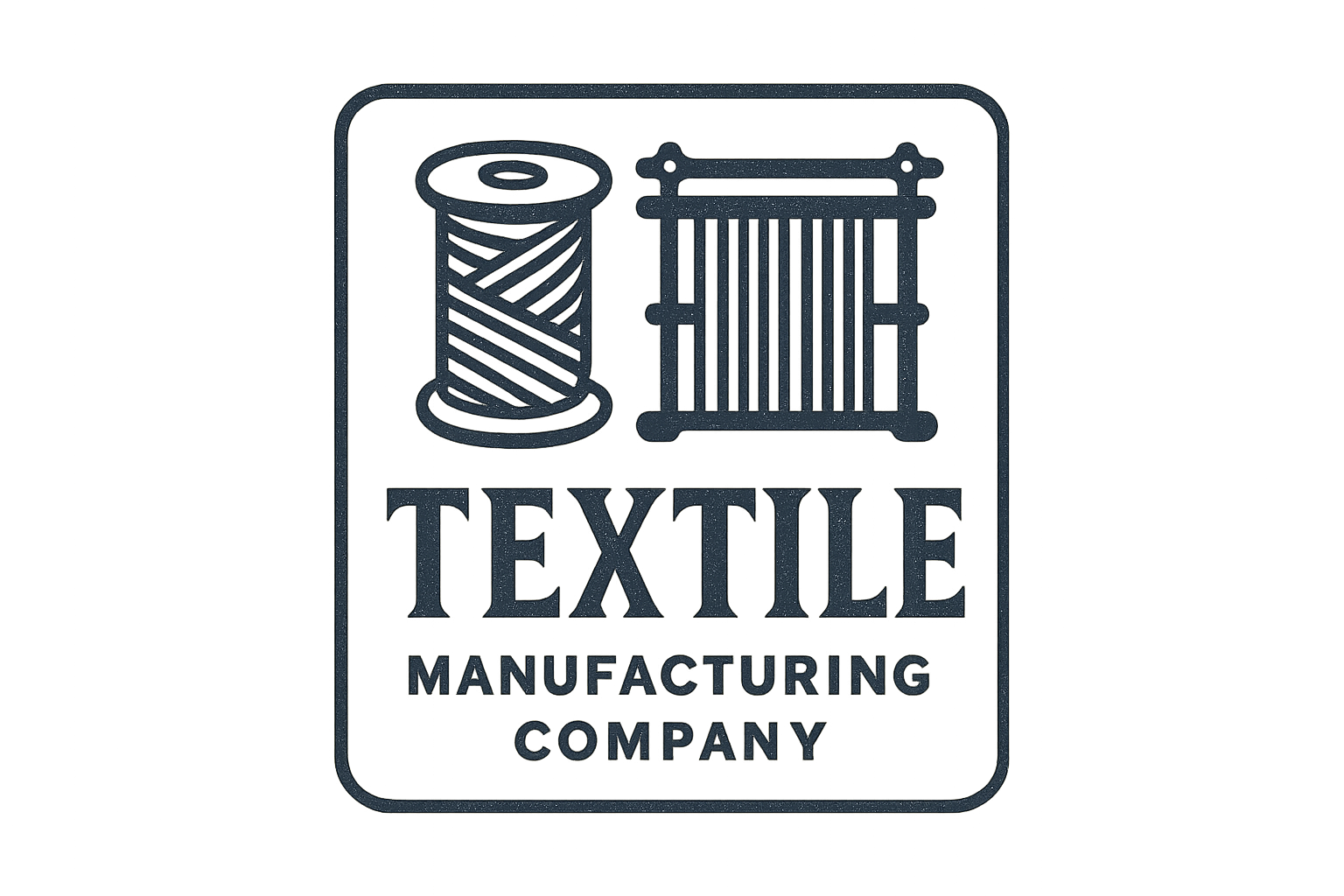 Textile manufacturing company logo